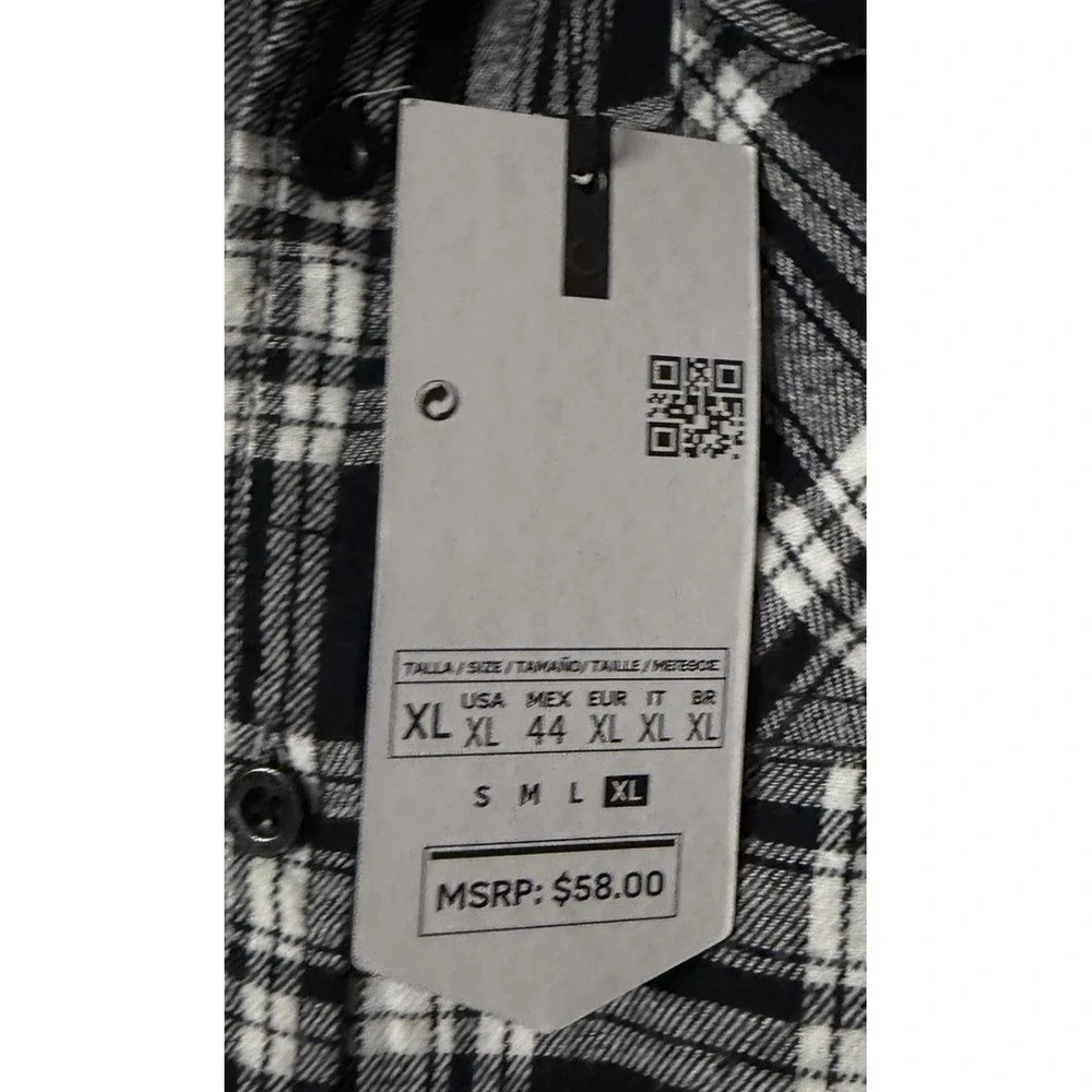 NWT On The Road Great Outdoors Mens Slim Fit Button Flannel Shirt Size XL - Picture 5 of 13